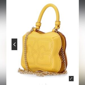 NWT GANNI Nano Butterfly Top Handle Crossbody Bag